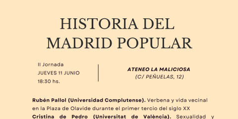II Jornadas Historia del Madrid Popular