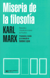 Cover Image: MISERIA DE LA FILOSOFIA