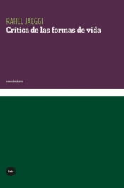Cover Image: CRÍTICA DE LAS FORMAS DE VIDA