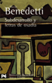 Imagen de cubierta: SUBDESARROLLO Y LETRAS DE OSADÍA