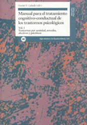 Cover Image: MANUAL PARA EL TRATAMIENTO COGNITIVO-CONDUCTUAL DE LOS TRASTORNOS PSICOLÓGICOS, VOL. 1