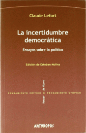 Imagen de cubierta: LA INCERTIDUMBRE DEMOCRÁTICA