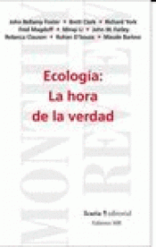 Imagen de cubierta: ECOLOGÍA: LA HORA DE LA VERDAD