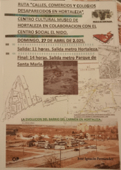 Cover Image: CALLES, COMERCIOS Y COLEGIOS DESAPARECIDOS EN HORTALEZA