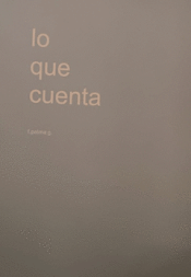 Cover Image: LO QUE CUENTA