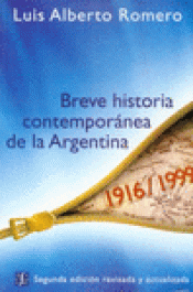 Imagen de cubierta: BREVE HISTORIA CONTEMPORÁNEA DE LA ARGENTINA