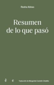 Cover Image: RESUMEN DE LO QUE PASÓ