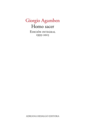 HOMO SACER. EDICION INTEGRAL Cover Image: HOMO SACER. EDICION INTEGRAL