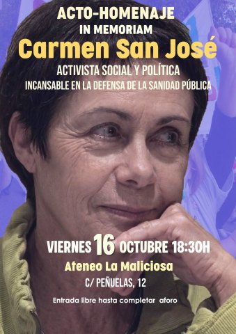 Homenaje Carmen San José