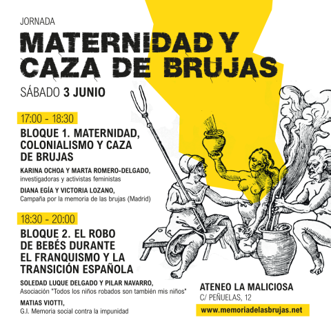 Jornadas Maternidad y caza de brujas