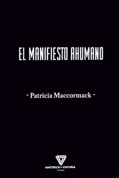 Cover Image: EL MANIFIESTO AHUMANO