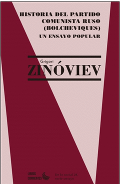 Cover Image: HISTORIA DEL PARTIDO COMUNISTA RUSO (BOLCHEVIQUES). UN ENSAYO POPULAR