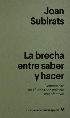 Cover Image: BRECHA ENTRE SABER Y HACER, LA