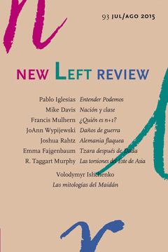 Imagen de cubierta: NEW LEFT REVIEW 93