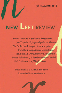 Imagen de cubierta: NEW LEFT REVIEW 98