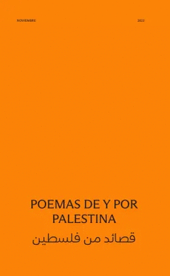 POEMAS DE Y POR PALESTINA Cover Image: POEMAS DE Y POR PALESTINA