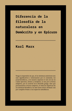 Cover Image: DIFERENCIA ENTRE LA FILOSOFÍA DE LA NATURALEZA EN DEMÓCRITO Y EN EPICURO