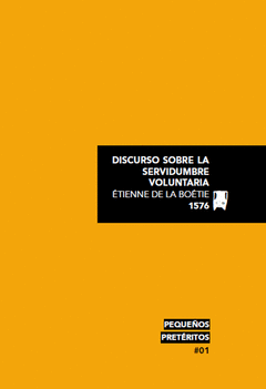 Cover Image: DISCURSO SOBRE LA SERVIDUMBRE VOLUNTARIA